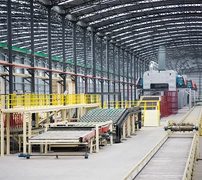 automatic production line for gypsum board