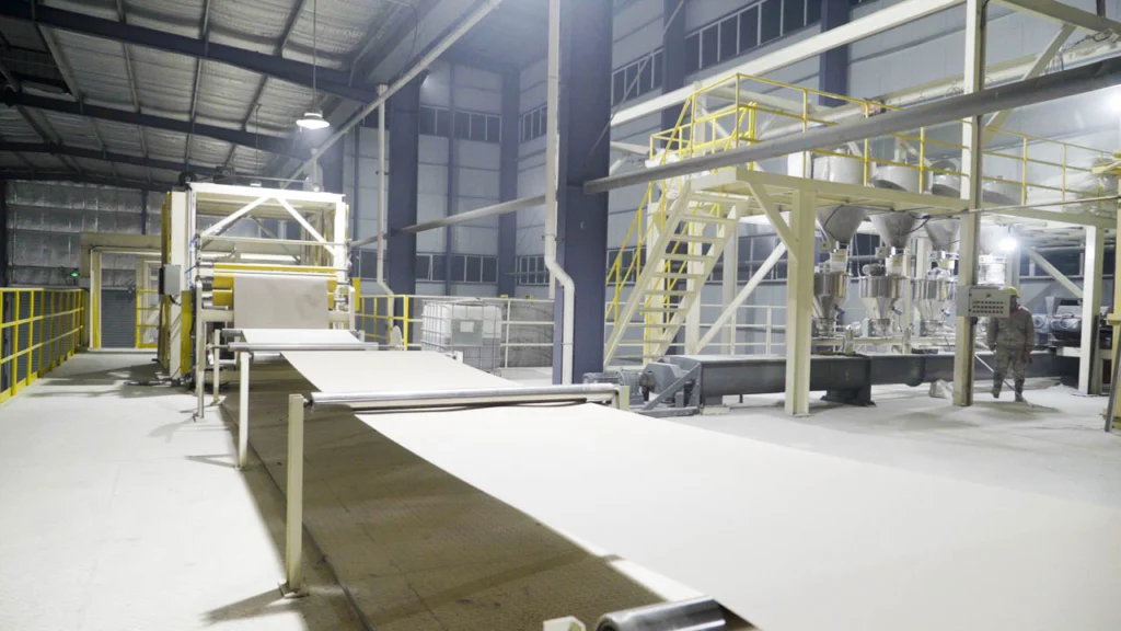 gypsum board plant